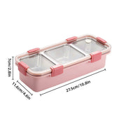 Stainless Steel Lunch Box Compartment Bento Box Food Container for Meal Prep Use - Green V528-LUNCH-BOX-GREEN-557498
