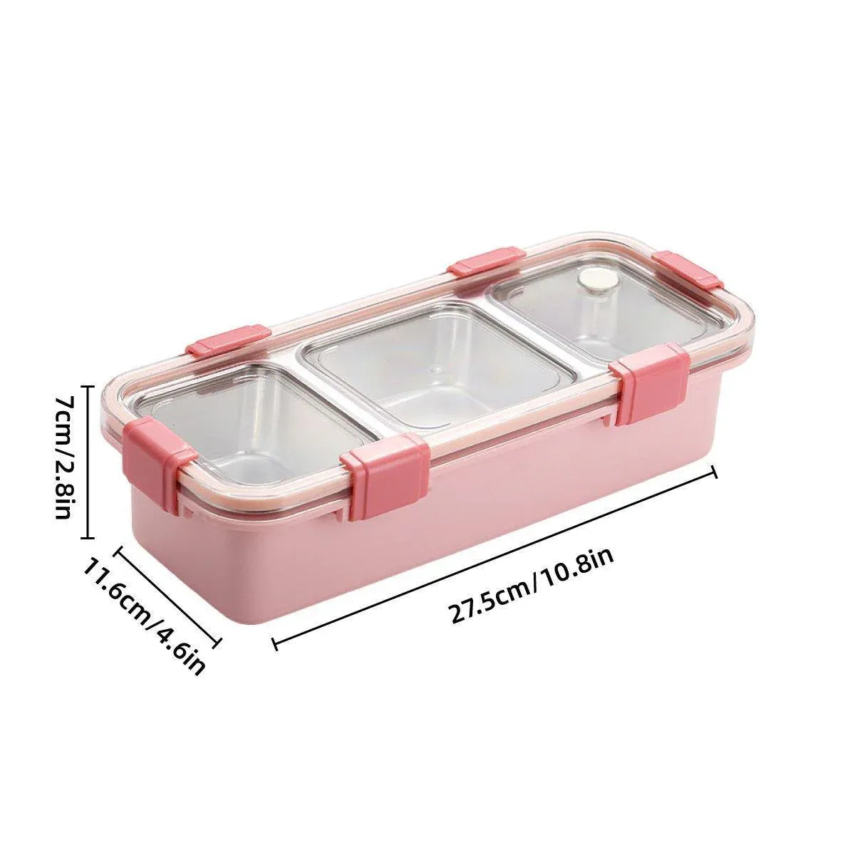 Stainless Steel Lunch Box Compartment Bento Box Food Container for Meal Prep Use - Green V528-LUNCH-BOX-GREEN-557498