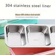 Stainless Steel Lunch Box Compartment Bento Box Food Container for Meal Prep Use - Green V528-LUNCH-BOX-GREEN-557498