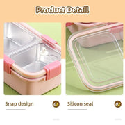 Stainless Steel Lunch Box Compartment Bento Box Food Container for Meal Prep Use - Green V528-LUNCH-BOX-GREEN-557498