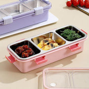 Stainless Steel Lunch Box Compartment Bento Box Food Container for Meal Prep Use - Green V528-LUNCH-BOX-GREEN-557498