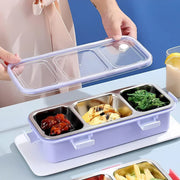 Stainless Steel Lunch Box Compartment Bento Box Food Container for Meal Prep Use - Green V528-LUNCH-BOX-GREEN-557498