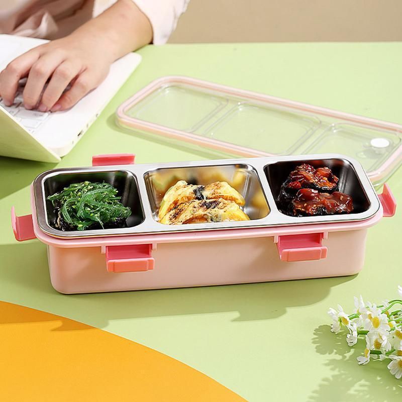 Stainless Steel Lunch Box Compartment Bento Box Food Container for Meal Prep Use - Green V528-LUNCH-BOX-GREEN-557498