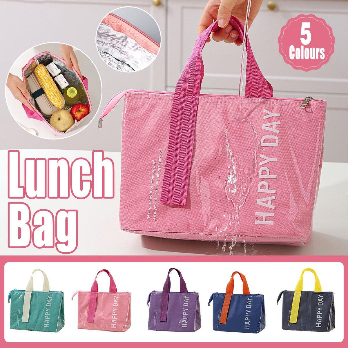 Large Capacity Lunch Bag Outdoor Picnic Aluminum Foil Portable Thermal Bag - Green V528-LUNCHBAG-GREEN-784469