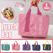 Large Capacity Lunch Bag Outdoor Picnic Aluminum Foil Portable Thermal Bag - Grey V528-LUNCHBAG-GREY-576268