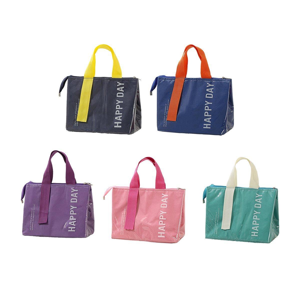 Large Capacity Lunch Bag Outdoor Picnic Aluminum Foil Portable Thermal Bag - Grey V528-LUNCHBAG-GREY-576268