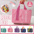 Large Capacity Lunch Bag Outdoor Picnic Aluminum Foil Portable Thermal Bag - Pink V528-LUNCHBAG-PINK-435153