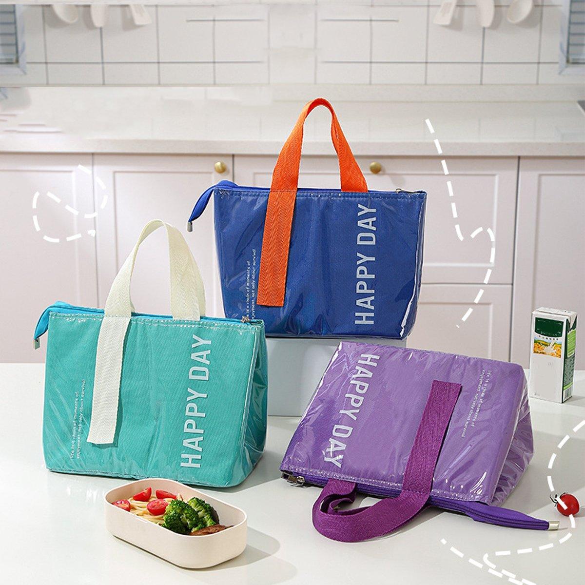 Large Capacity Lunch Bag Outdoor Picnic Aluminum Foil Portable Thermal Bag - Pink V528-LUNCHBAG-PINK-435153