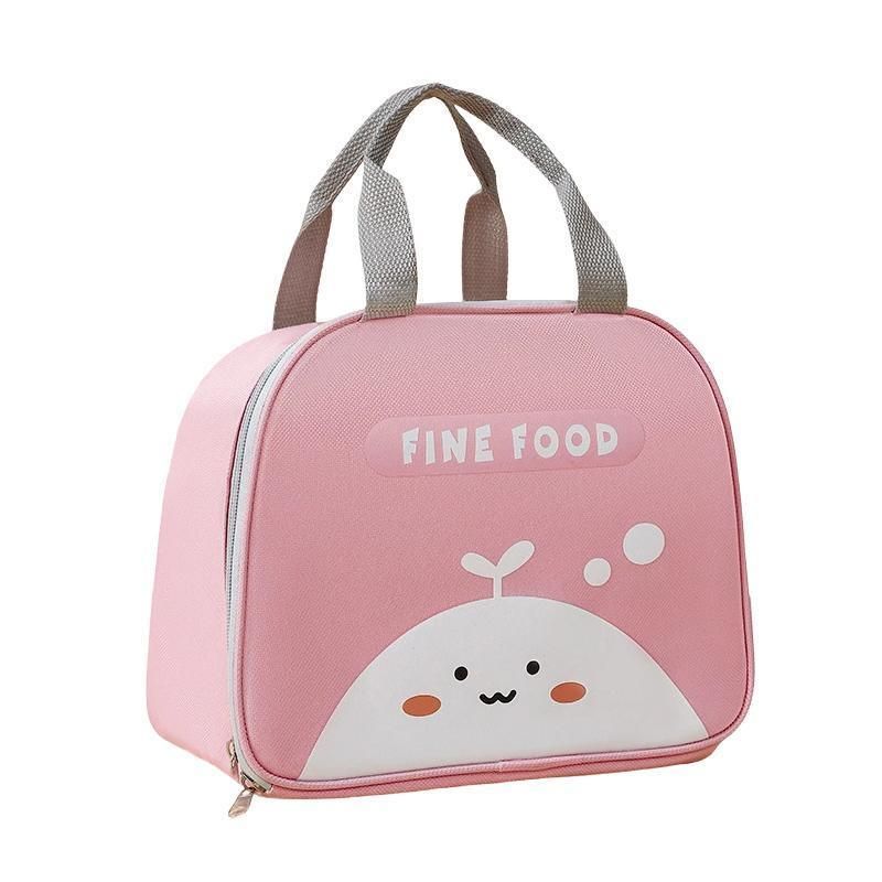 Cute Cartoon Lunch Bag Reusable Insulated School Lunch Box Cooler Tote Boy Girl - Pink V528-LUNCHBAG-PINK-465096