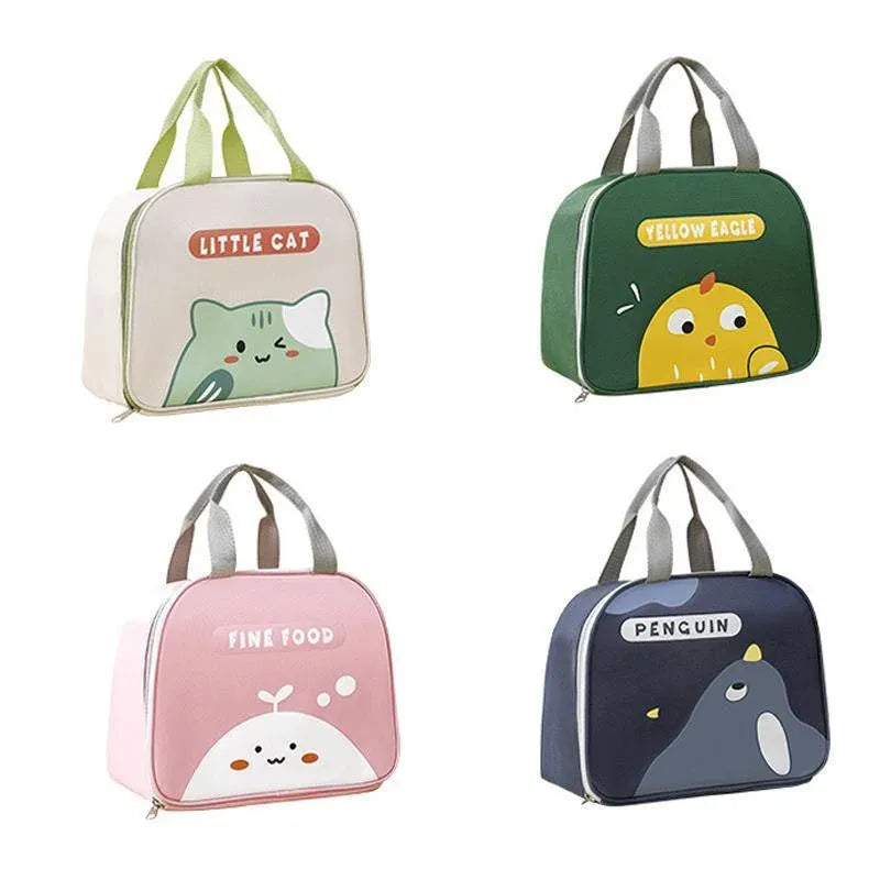 Cute Cartoon Lunch Bag Reusable Insulated School Lunch Box Cooler Tote Boy Girl - Pink V528-LUNCHBAG-PINK-465096
