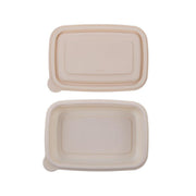 50pcs Eco Friendly Corn Starch Lunch Box Degradable Takeout Bento Container - 750ml