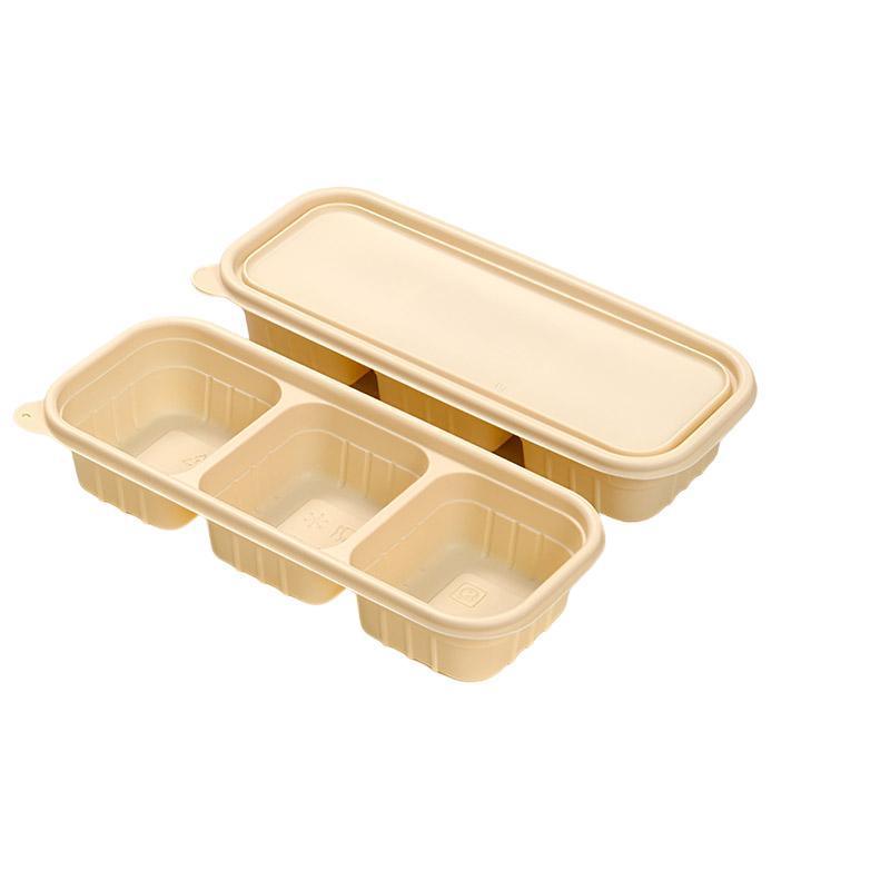 Biodegradable Corn Starch Meal Prep Containers Lids Durable Multi Compartment - A3 V528-LUNCHBOX-50PCS-D-A3-640447
