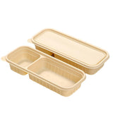 Biodegradable Corn Starch Meal Prep Containers Lids Durable Multi Compartment - C2A V528-LUNCHBOX-50PCS-D-C2A-110288