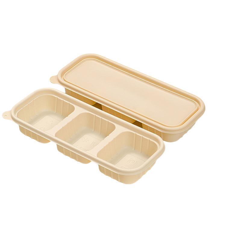 Biodegradable Corn Starch Meal Prep Containers Lids Durable Multi Compartment - C2A V528-LUNCHBOX-50PCS-D-C2A-110288