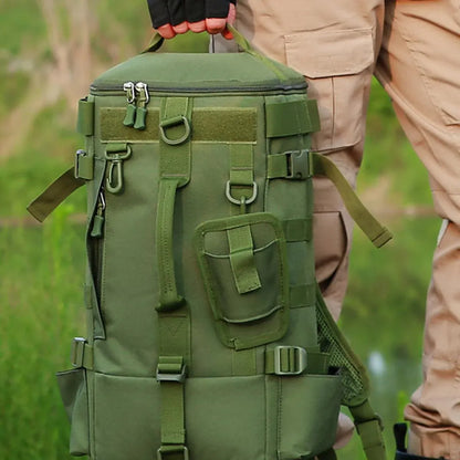 Waterproof Fishing Tackle Bag Large Capacity Multi Functional Shoulder Storage - Black V528-LURE-BACKPACK-BK-967378