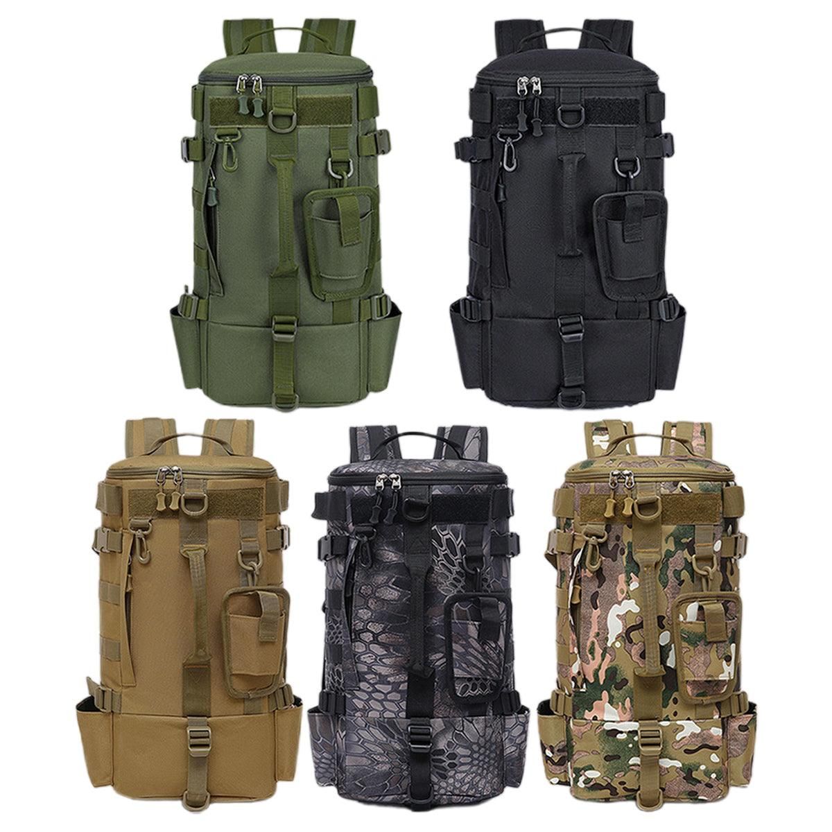 Waterproof Fishing Tackle Bag Large Capacity Multi Functional Shoulder Storage - Khaki Camouflage V528-LURE-BACKPACK-KH-CAMO-196645