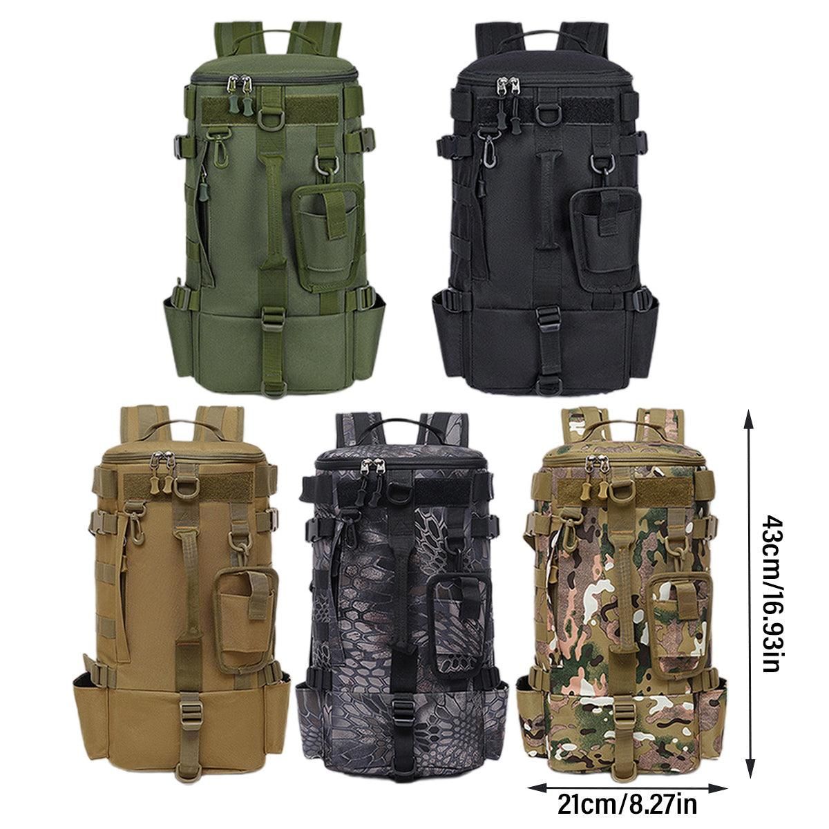 Waterproof Fishing Tackle Bag Large Capacity Multi Functional Shoulder Storage - Khaki Camouflage V528-LURE-BACKPACK-KH-CAMO-196645