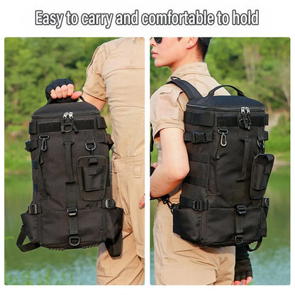 Waterproof Fishing Tackle Bag Large Capacity Multi Functional Shoulder Storage - Khaki Camouflage V528-LURE-BACKPACK-KH-CAMO-196645