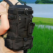 Waterproof Fishing Tackle Bag Large Capacity Multi Functional Shoulder Storage - Khaki Camouflage V528-LURE-BACKPACK-KH-CAMO-196645