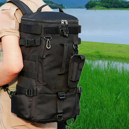 Waterproof Fishing Tackle Bag Large Capacity Multi Functional Shoulder Storage - Khaki Camouflage V528-LURE-BACKPACK-KH-CAMO-196645