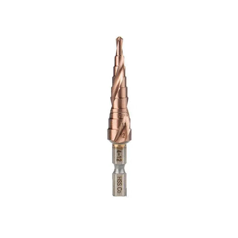 Hss M35 Cobalt Steel Step Cone Drill Bit Hole Saw Cutter 4-12/20/32Mm 5-21/27Mm - M35 Co 4-12mm V528-M35COBALTSTEELSTEP-412-986302
