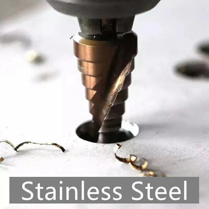 Hss M35 Cobalt Steel Step Cone Drill Bit Hole Saw Cutter 4-12/20/32Mm 5-21/27Mm - M35 Co 4-12mm V528-M35COBALTSTEELSTEP-412-986302