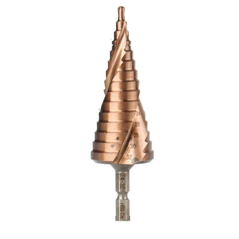 Hss M35 Cobalt Steel Step Cone Drill Bit Hole Saw Cutter 4-12/20/32Mm 5-21/27Mm - M35 Co 4-32mm V528-M35COBALTSTEELSTEP-432-924450