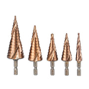 Hss M35 Cobalt Steel Step Cone Drill Bit Hole Saw Cutter 4-12/20/32Mm 5-21/27Mm - M35 Co 4-32mm V528-M35COBALTSTEELSTEP-432-924450