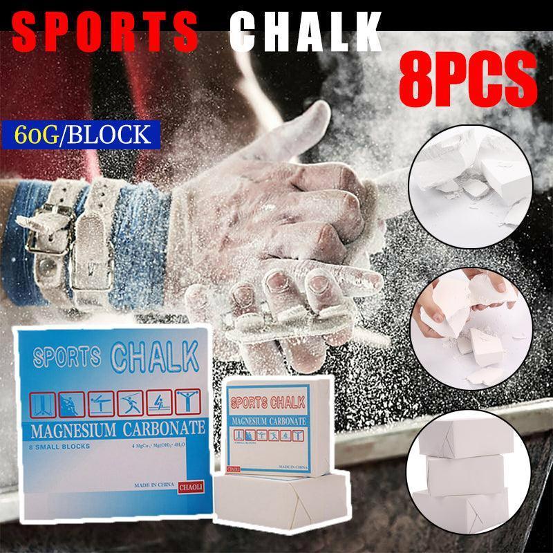 Gym Sport Chalk Lifting Weight Gymnastic Climbing Athletics Anti-Slip Carbonate - 8PCS V528-MAGNESIUMPOWDER-8PCS-31724