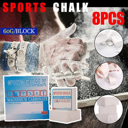 Gym Sport Chalk Lifting Weight Gymnastic Climbing Athletics Anti-Slip Carbonate - 8PCS V528-MAGNESIUMPOWDER-8PCS-31724