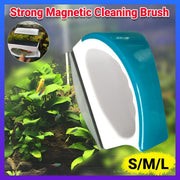 Magnetic Fish Tank Brush Algae Magnet Aquarium Cleaning Glass Aquatic Cleaner - S V528-MAGNETIC-BRUSH-S1-985367