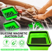10PCS Silicone Magnetic Tool Tray Folding Storage Disk Screw Bolt Organizer V528-MAGNETIC-TRAY-GREEN-10IN1-595527
