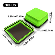 10PCS Silicone Magnetic Tool Tray Folding Storage Disk Screw Bolt Organizer V528-MAGNETIC-TRAY-GREEN-10IN1-595527