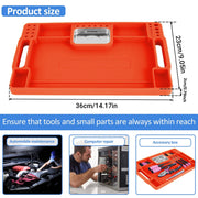 Silicone Tool Tray Silicone Tool Part Tray Organizer Workshop Garage Accessories V528-MAGNETIC-TRAY-ORANGE-429688