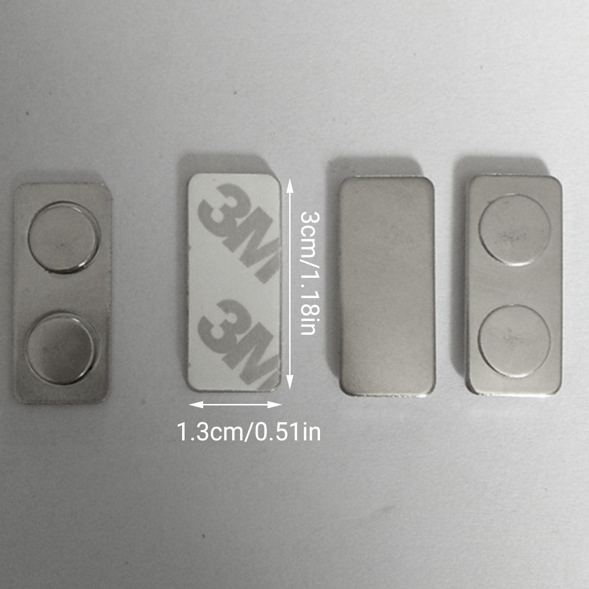 10x Magnetic Name Badge Tag Fastener Attachment Self Adhesive Strong Magnet NEW V528-MAGNETICBADGE-10PCS-431154