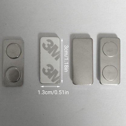 10x Magnetic Name Badge Tag Fastener Attachment Self Adhesive Strong Magnet NEW V528-MAGNETICBADGE-10PCS-431154