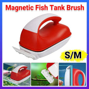 Double-Sided Aquarium Glass Cleaner Brush for Fish Tank Algae Removal S/M Size - M V528-MAGNETICBRUSH-M-435986