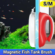 Double-Sided Aquarium Glass Cleaner Brush for Fish Tank Algae Removal S/M Size - M V528-MAGNETICBRUSH-M-435986