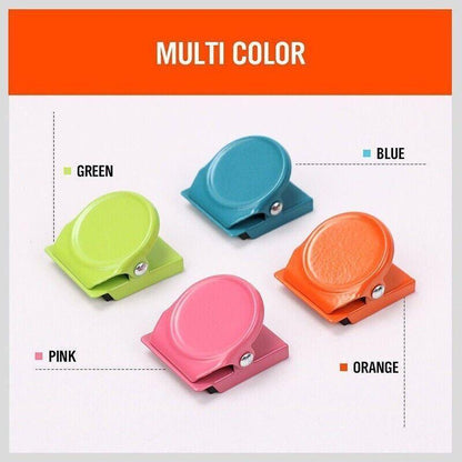 16 Magnetic Clips Fridge Strong Magnet Metal Clamp Note Photo Hanger Holder Hook V528-MAGNETICCLIPS-16PCS-134313