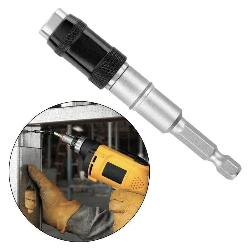 Pivoting Screwdriver Bit Holder Swivel Drill Adapter Tool for Impact Driver - Silver V528-MAGNETICPIVOT-SILVER-774428