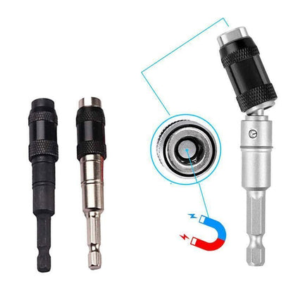 Pivoting Screwdriver Bit Holder Swivel Drill Adapter Tool for Impact Driver - Silver V528-MAGNETICPIVOT-SILVER-774428