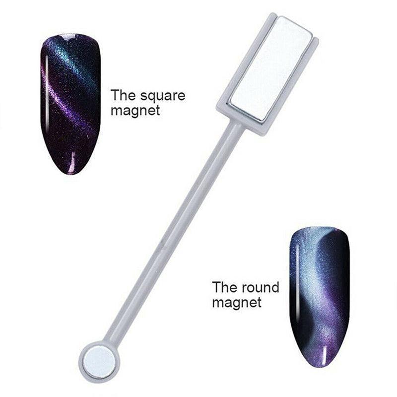 Nail Art Cat Eye Effect Stick for UV Gel Polish Design Tool for Manicure Styling Use - 1PC Strong Magnet V528-MAGNETSTICK-B-879875