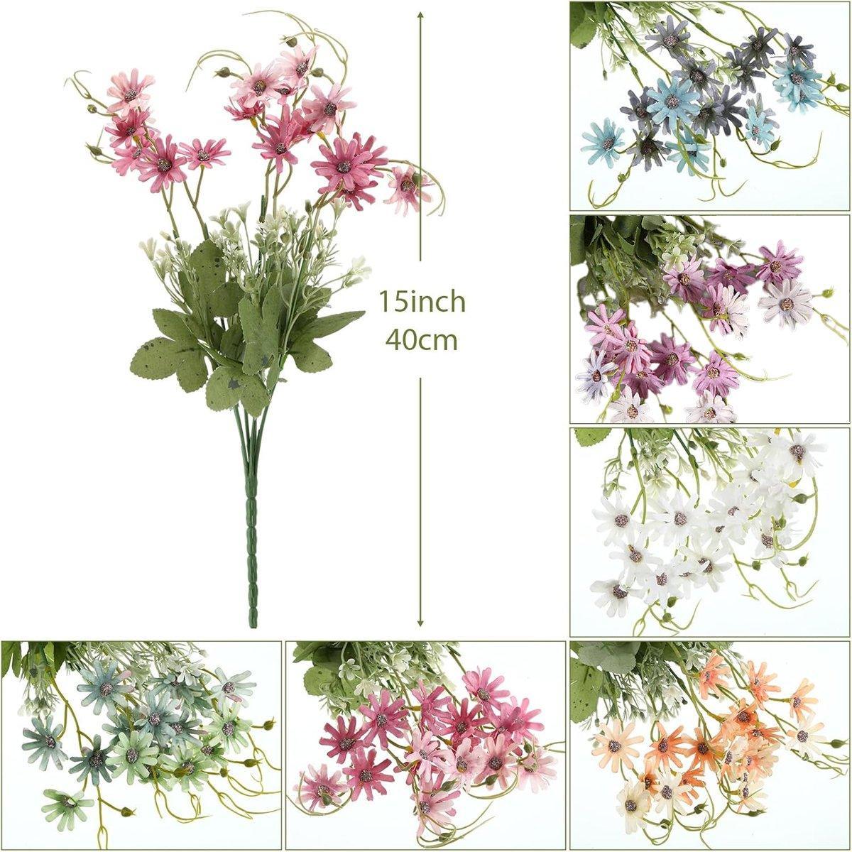 6x Artificial Small Soft Chrysanthemum Home Office Daisy Flower Party Decor DIY V528-MAGRITTE-6PCS-270955
