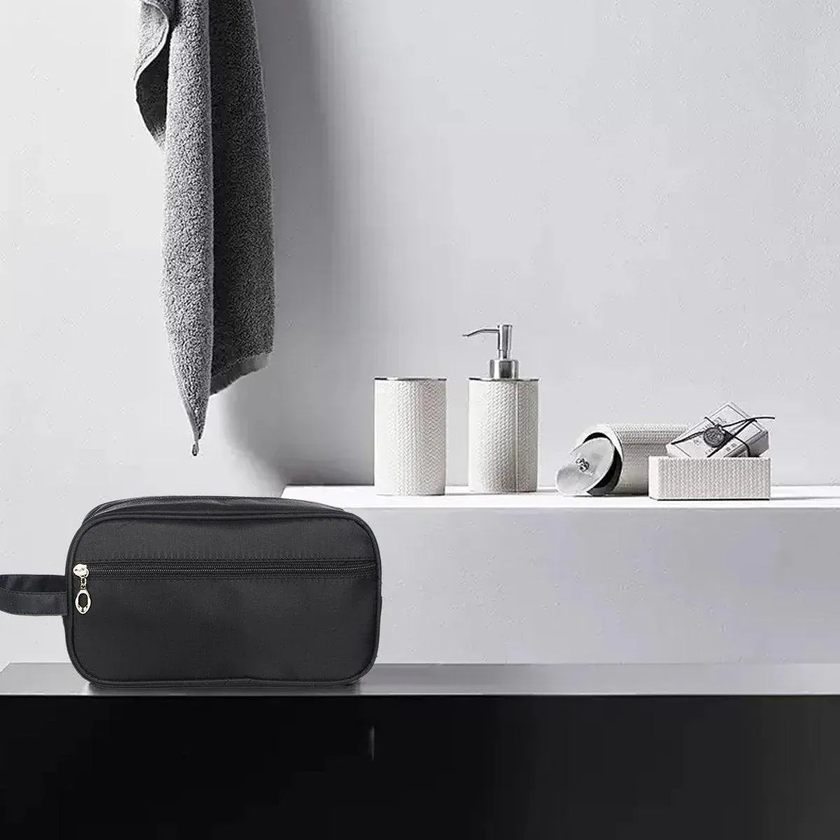 Large Capacity Portable Travel Cosmetic Bag for Men Outdoor Storage 3 Colours - Black V528-MAKEUP-BAG-BLACK-142568
