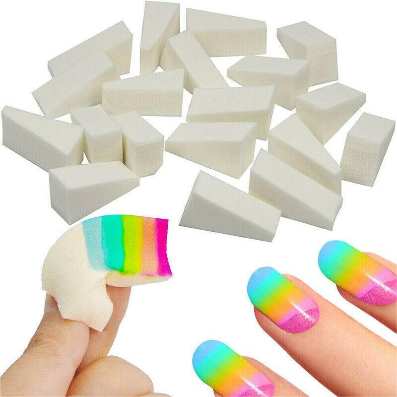 5/10 Makeup Sponge Cosmetic Wedges Nail Art Blend Foundation Contour Facial Puff - 40PCS