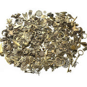 Mixed Tibetan Charms Pendants 50g Silver Bronze for Jewellery DIY Craft Making - Silver V528-MAKINGCRAFT-50G-SILVER-645855