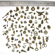 Mixed Tibetan Charms Pendants 50g Silver Bronze for Jewellery DIY Craft Making - Silver V528-MAKINGCRAFT-50G-SILVER-645855