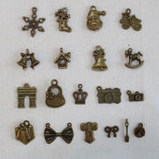 Mixed Tibetan Charms Pendants 50g Silver Bronze for Jewellery DIY Craft Making - Silver V528-MAKINGCRAFT-50G-SILVER-645855