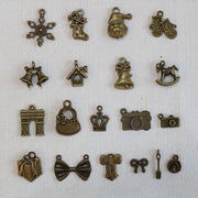 Mixed Tibetan Charms Pendants 50g Silver Bronze for Jewellery DIY Craft Making - Silver V528-MAKINGCRAFT-50G-SILVER-645855