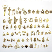 Mixed Tibetan Charms Pendants 50g Silver Bronze for Jewellery DIY Craft Making - Silver V528-MAKINGCRAFT-50G-SILVER-645855